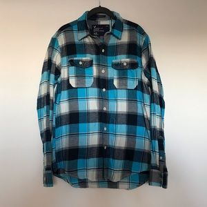 American Eagle Men’s Plaid Flannel Shirt Medium